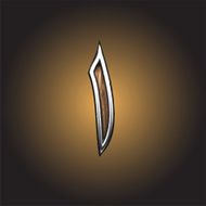 Vector wooden Arabic figure N6
