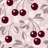 Seamless pattern with cherry Vector illustration N3