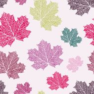 Maple leaves seamless pattern N5