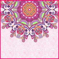 Ornate card with circle ornament N8