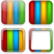 Blank color app icons