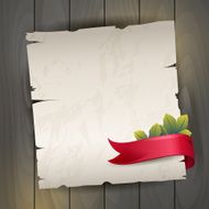 Antique background with red ribbon