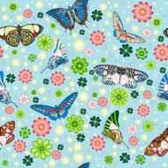 seamless pattern with butterflies N97