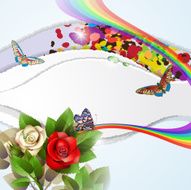 Background with beautiful roses N2