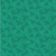 Green seamless pattern with clover