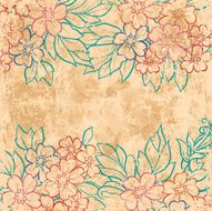 vintage floral background N55