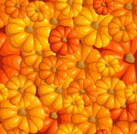 Seamless pattern with pumpkins Vector illustration N3