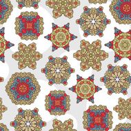 Seamless pattern with decoration N2