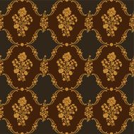 Baroque floral seamless wallpaper pattern
