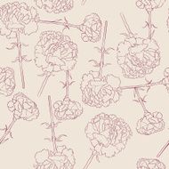 Carnation filigran pattern