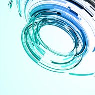 Futuristic abstract shape illustration N15