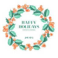Christmas mistletoe wreath N8