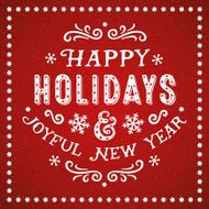 Holiday Decorations Card N3