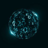 Digital code background N28