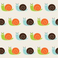 Seamless snails pattern