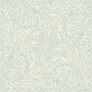 Blue and beige baroque pattern N2