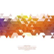 Creative abstract triangle pattern N57