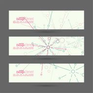 Set of vector banners N8