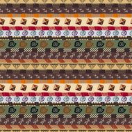 Seamless texture with tribal footprints