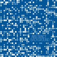 Abstract Pixel Mosaic Blue Pattern Background