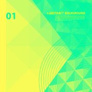 Abstract Geometric Yellow And Green Background