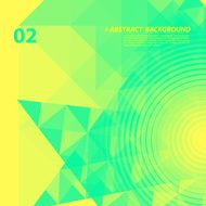 Abstract Geometric Yellow And Green Background N2