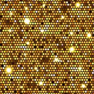 Gold seamless pattern of hexagons