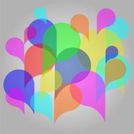 Abstract colorful background with bubbles Vector N4