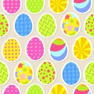 Colorful easter egg seamless background Vector illustration N2