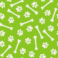 pattern with dog&#039;s footprints N2