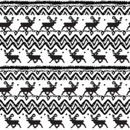 Grunge Seamless Pattern with deers N2