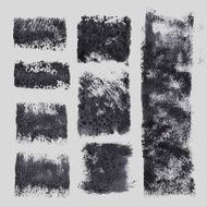 paint stains grunge set