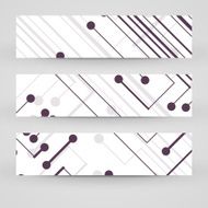 Vector banner set for your design N215