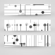 Vector banner set for your design N216