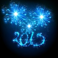 New Year&#039;s fireworks N3