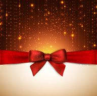 Christmas background with red bow N10