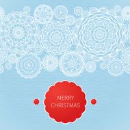 Vintage decorative seamless border with lacy ornament