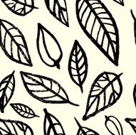 Ink leaves pattern N2