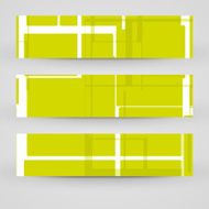 Vector banner set for your design N217