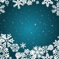 Snowflakes Winter seamless border texture endless pattern