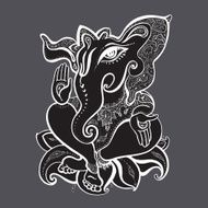 Ganesha Hand drawn illustration N10