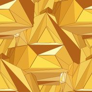 Gold seamless polygonal pattern N5