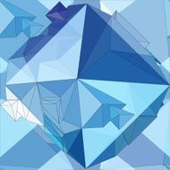 Crystal Seamless 3D Geometric background N7
