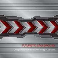 Vector futuristic metallic background