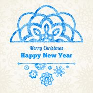 Vector snowflakes for Christmas and New Year&#039;s design N5