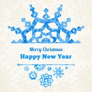 Vector snowflakes for Christmas and New Year&#039;s design N6