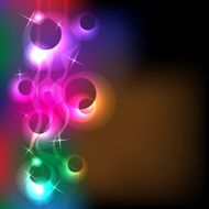 Rainbow Circles and Lines Background N2