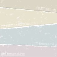 Design with colorful torn papers