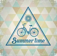 summer background in a retro style