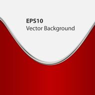 Red background curve line